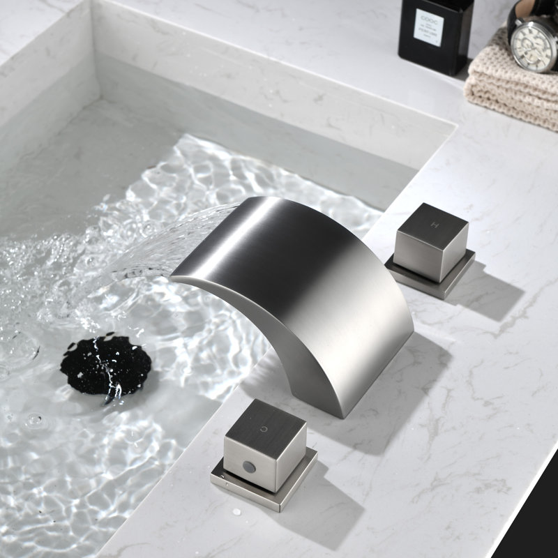 SHAMANDA Widespread Faucet 2handle Bathroom Faucet & Reviews Wayfair